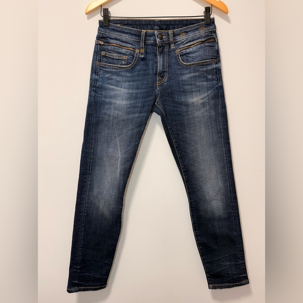 R13 Biker Boy Howell Indigo Denim Jean size 26 - Picture 6 of 16